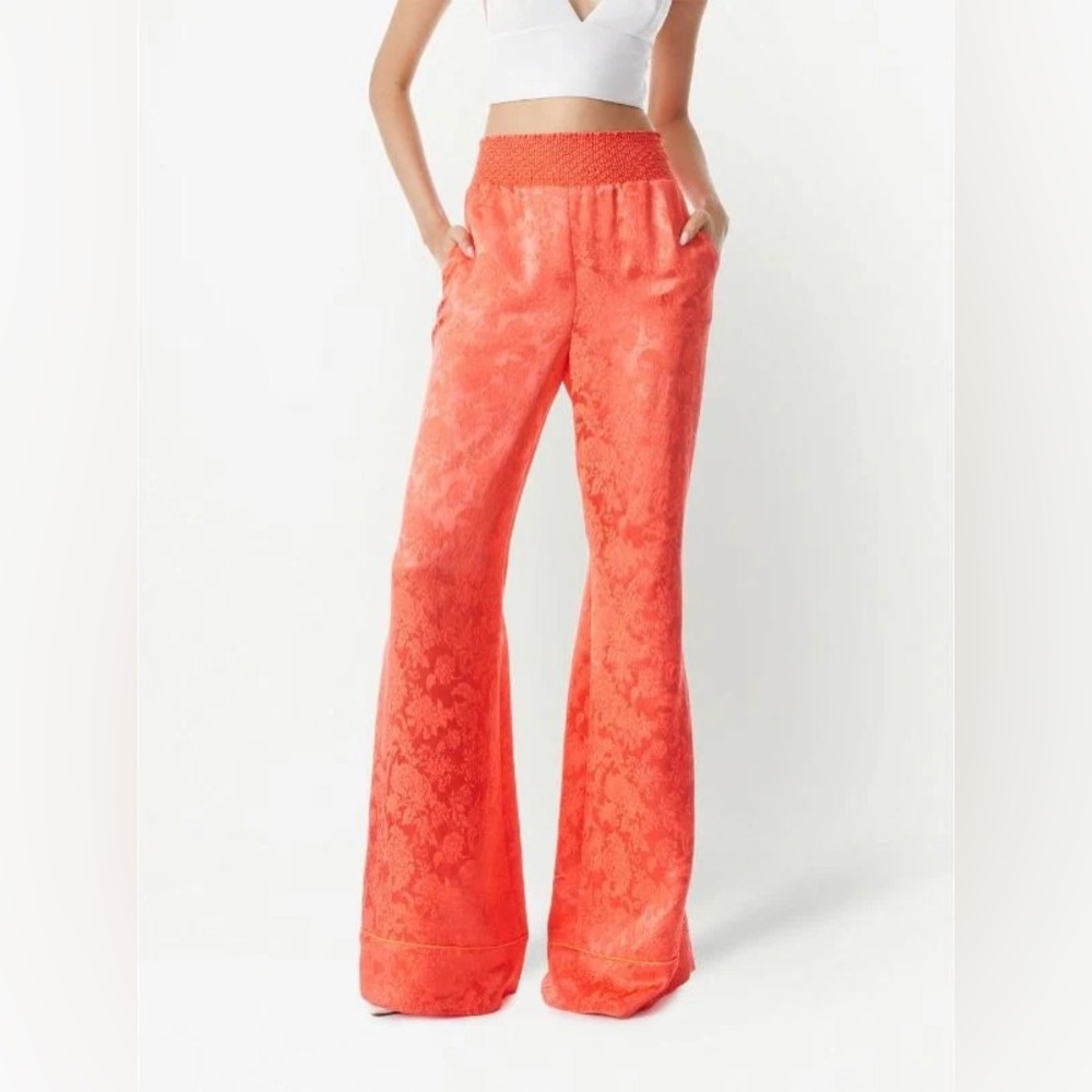 NWT Alice + Olivia Willis Pajama patterned jacquard trousers